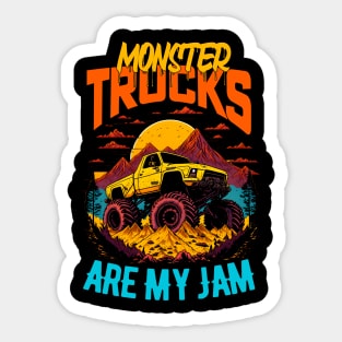 Monster Truck are my Jam Funny Sticker